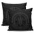 Hawaiian Kakau Honu Arc Gray Polynesian Pillow Covers One Size Zippered Pillow Cases 18"x 18" (Twin Sides) (Set of 2) Gray - Polynesian Pride