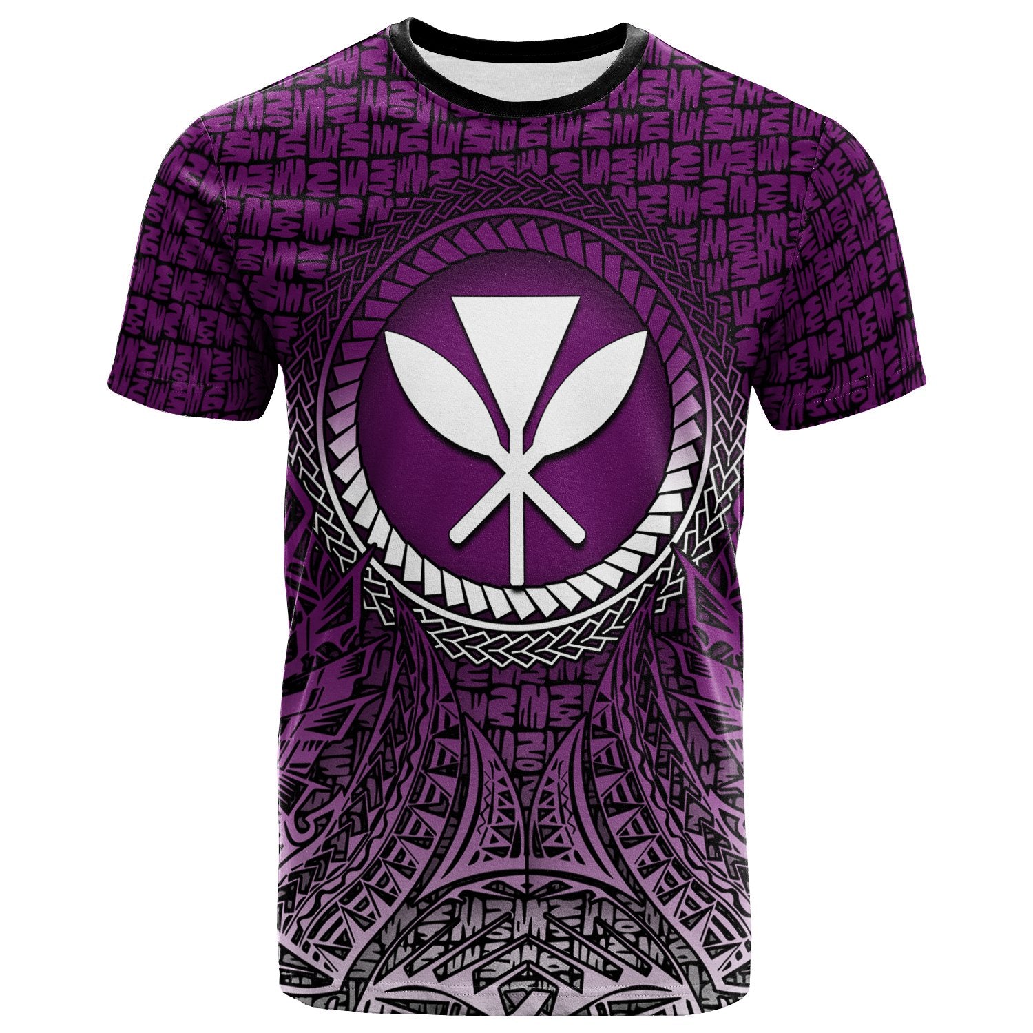 Hawaii T Shirt Polynesian Circle Pattern Purple Unisex Purple - Polynesian Pride