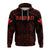 Hawaiian Kanaka Map Polynesian Hoodie Red Brad Style - Polynesian Pride