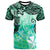 Hawaii T Shirt Vintage Floral Pattern Green Color Unisex Art - Polynesian Pride