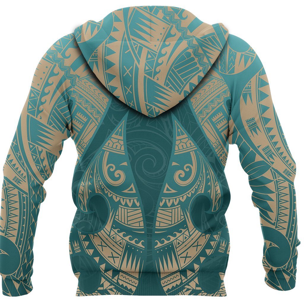 New Zealand Maori Hoodie, Hei Matau Tattoo Pullover Hoodie - Polynesian Pride