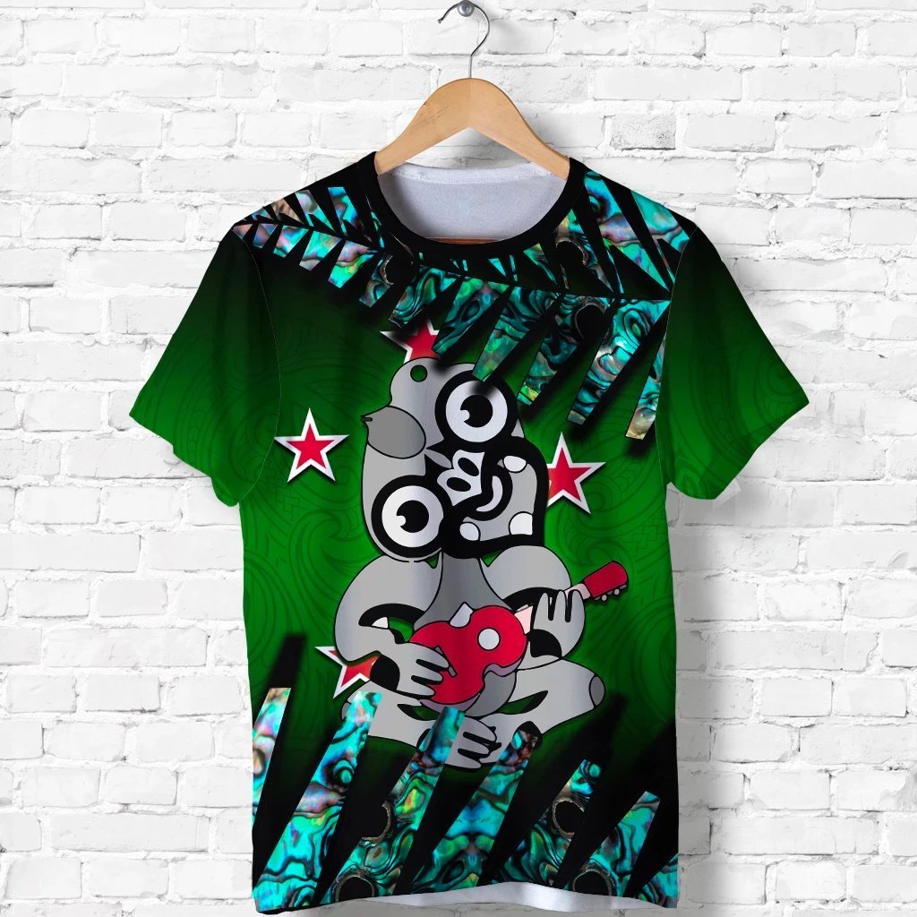 Hei Tiki Ukulele Music Maori T Shirt - Polynesian Pride