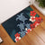 Hibiscus And Turtle Skillful Door Mat AH Door Mat Black - Polynesian Pride