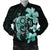 Hibiscus Plumeria Mix Polynesian Turtle Bomber Jacket Turquoise - AH Black Unisex - Polynesian Pride