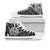 French Polynesia High Top Shoes - Cross Style Unisex White - Polynesian Pride