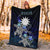 Nauru Polynesian Premium Blanket - Blue Turtle Couple - Polynesian Pride