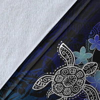 Niue Polynesian Premium Blanket - Blue Turtle Couple - Polynesian Pride