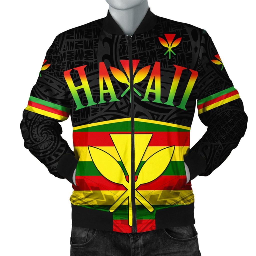 Kanaka Maoli Polynesian Bomber Jacket - 3CL - AH Black Unisex - Polynesian Pride