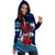 Fiji Patterns With Hibiscus Hoodie Dress LT6 - Polynesian Pride