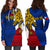 Filipino Hoodie Dress Tribal Flag Style LT6 Blue - Polynesian Pride