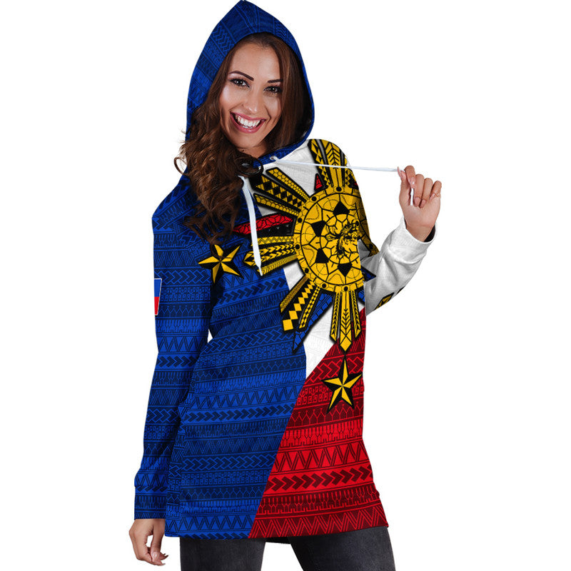 Filipino Hoodie Dress Tribal Flag Style LT6 - Polynesian Pride
