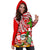 Hawaii Mele Kalikimaka Santa Claus Beach Hoodie Dress LT6 - Polynesian Pride