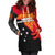 Papua New Guinea Women Hoodie Dress Independence Day Flag Style LT16 - Polynesian Pride