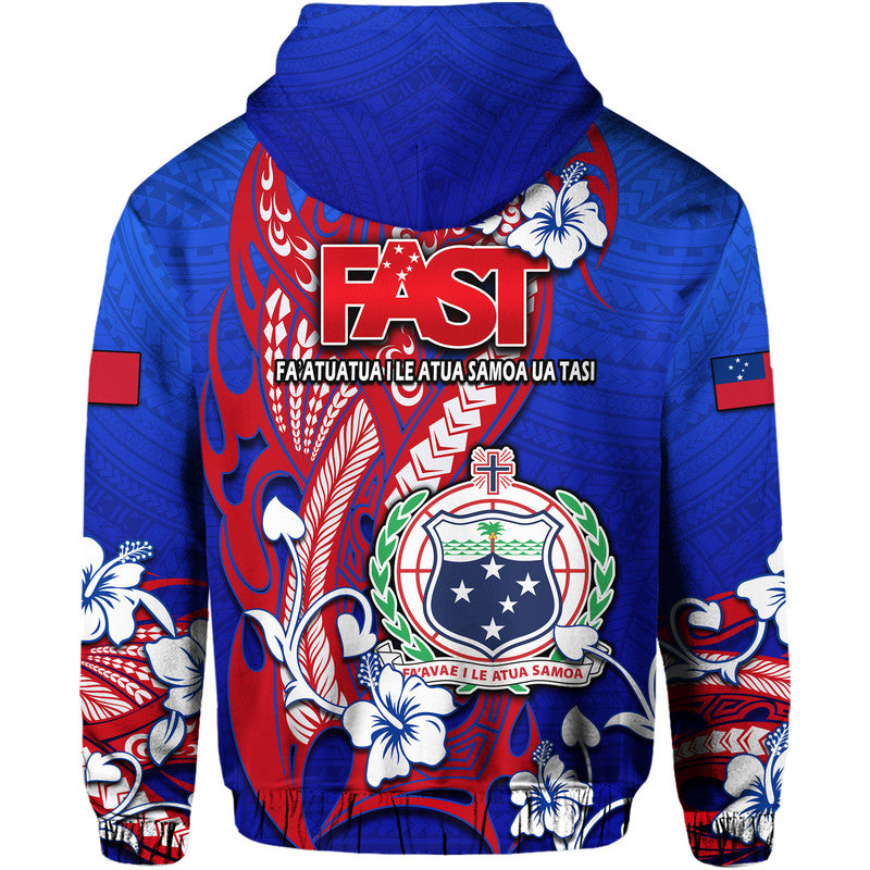 Special Samoa FAST Party Hoodie Tribal Samoan Hibiscus Design LT9 - Polynesian Pride