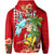 Hawaii Mele Kalikimaka Hoodie Santa Claus Surfing Xmas Time LT9 - Polynesian Pride