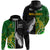 Aotearoa Rugby All Black Combine Australia Wallabies Hoodie Aboriginal Kangaroo and Maori Fern LT9 - Polynesian Pride