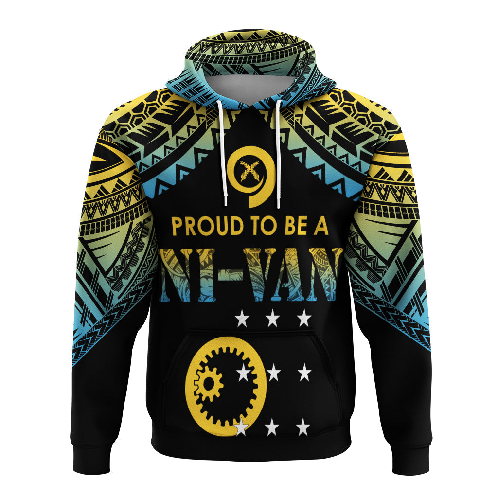 Vanuatu Proud To Be A Ni Van Polynesian Pattern Hoodie Sanma Province LT7 Black - Polynesian Pride