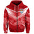 Custom Tonga Mate Maa Rugby Kupesi Hoodie LT9 Zip Hoodie Red - Polynesian Pride