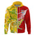 Custom Australia Kangaroos and Mate Maa Tonga Hoodie LT9 Zip Hoodie Red - Polynesian Pride