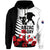 Custom New Zealand ANZAC Day Hoodie Military Silver Ferns and Red Poppy LT9 Zip Hoodie Black - Polynesian Pride