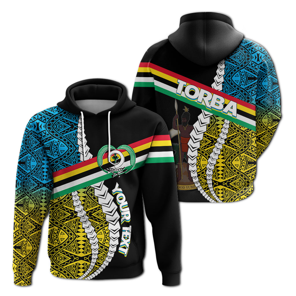 Custom Vanuatu Torba Province Hoodie Torba Flag Polynesian Pattern LT7 - Polynesian Pride