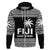 Fiji Rugby Sevens Hoodie Simple Style LT9 Zip Hoodie Blue - Polynesian Pride