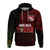 Custom Aussie Wallabies Mix Mate Maa Tonga Hoodie Ver 01 LT7 Pullover Hoodie Black - Polynesian Pride