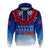 Custom Samoa Sevens Hoodie Manu Siva Tau With Ula Fala LT7 Blue - Polynesian Pride