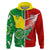 Custom Australia Kangaroos and Mate Maa Tonga Hoodie No2 LT9 Zip Hoodie Red - Polynesian Pride