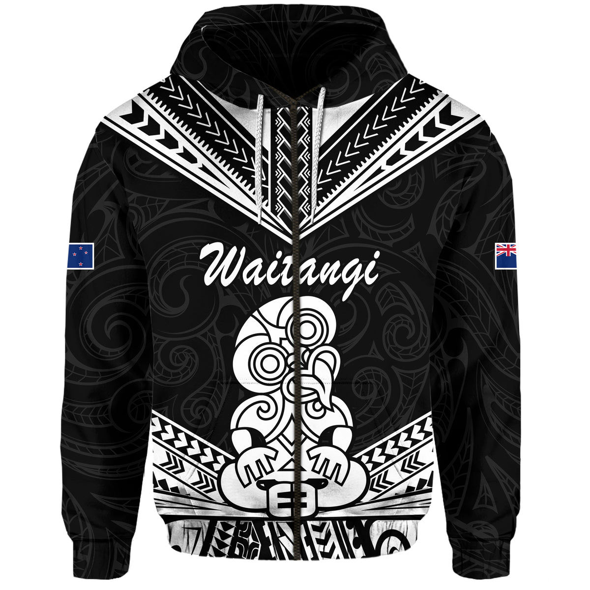 Waitangi Maori Tiki Hoodie LT9 - Polynesian Pride