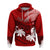 Custom Fiji Day Hoodie Flying Fijians Masi Kesa Style Red LT7 Red - Polynesian Pride