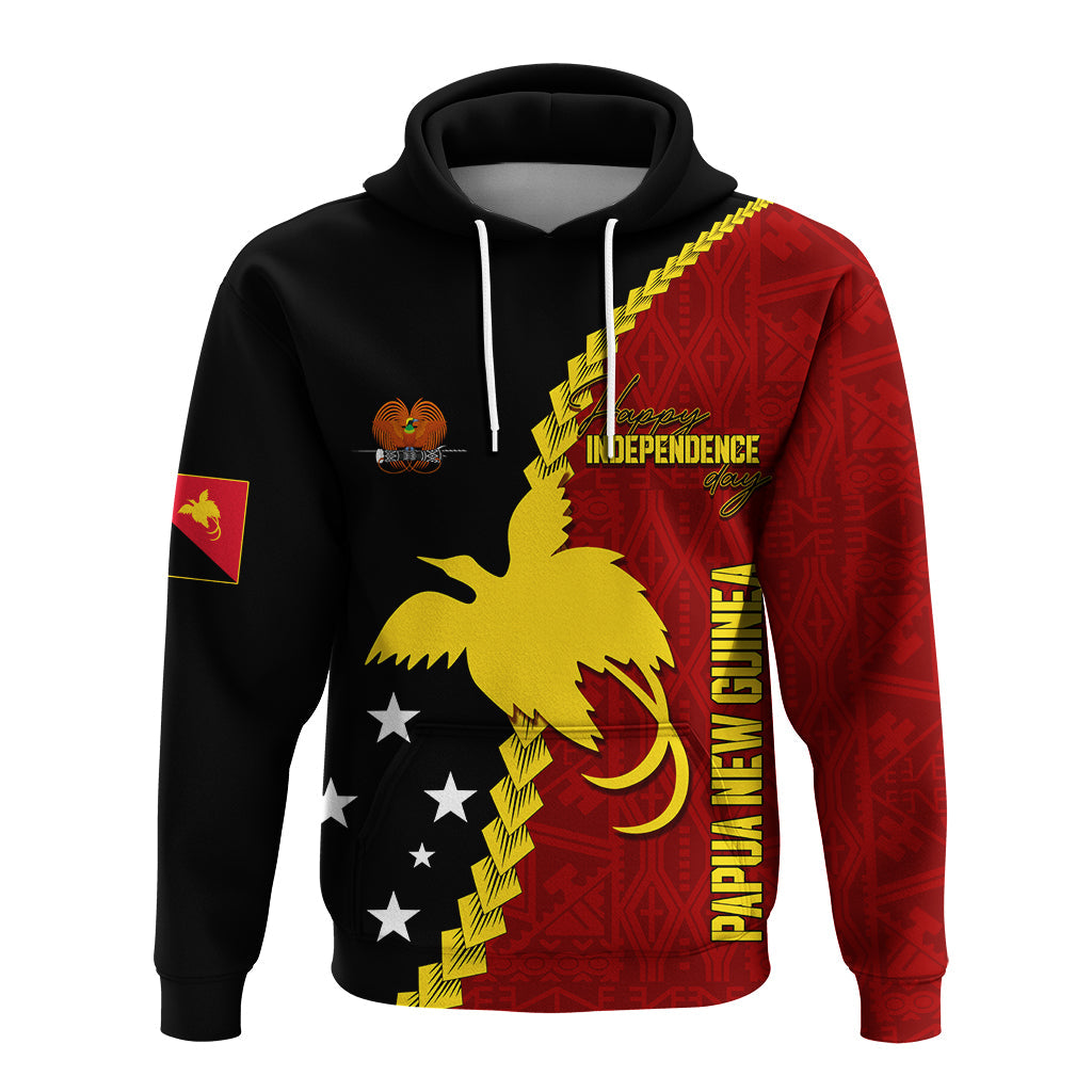 Custom Papua New Guinea Hoodie 47th Independence Anniversary Motu Revareva LT7 Red - Polynesian Pride