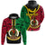 Custom Vanuatu Hoodie Tribal Vanuatu Coat of Arms Flag Style No2 LT9 - Polynesian Pride