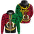 Custom Vanuatu Hoodie Tribal Vanuatu Coat of Arms Flag Style No2 LT9 - Polynesian Pride