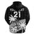 (Custom Text and Number) Fiji Rugby Sevens Hoodie Tapa Palm Tree and Fijian Coat of Arms LT9 - Polynesian Pride