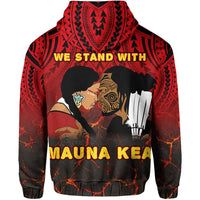 Polynesian Protect We Stand With Mauna Kea Hawaii Zip Hoodie - Polynesian Pride