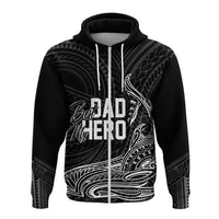 Fathers Day Polynesian Custom Hoodie My Dad My Hero LT7 - Polynesian Pride