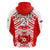 (Custom Text and Number) Tonga Rugby Sevens Hoodie Coat of Arms Tribal Polynesian Pattern LT9 - Polynesian Pride