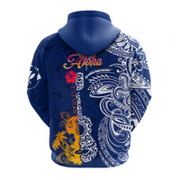 Hawaii Ukulele Unique Style Zip up Hoodie Hibiscus Pattern LT7 - Polynesian Pride