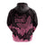 Polynesian Breast Cancer Awareness Hoodie Floral Butterfly LT7 - Polynesian Pride