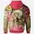 Hawaii Hoodie Flowers Tropical With Sea Animals - Polynesian Pride