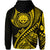 Custom Federated States of Micronesia Hoodie Gold Polynesian Wave Style LT9 - Polynesian Pride