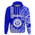 Custom Hawaii Moanalua High School Hoodie Tribal Kakau LT9 Zip Hoodie Blue - Polynesian Pride