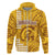 Hawaii Mililani High School Hoodie Tribal Kakau LT9 Zip Hoodie Yellow - Polynesian Pride