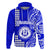 Custom Hawaii Moanalua High School Hoodie Tribal Kakau LT9 Pullover Hoodie Blue - Polynesian Pride