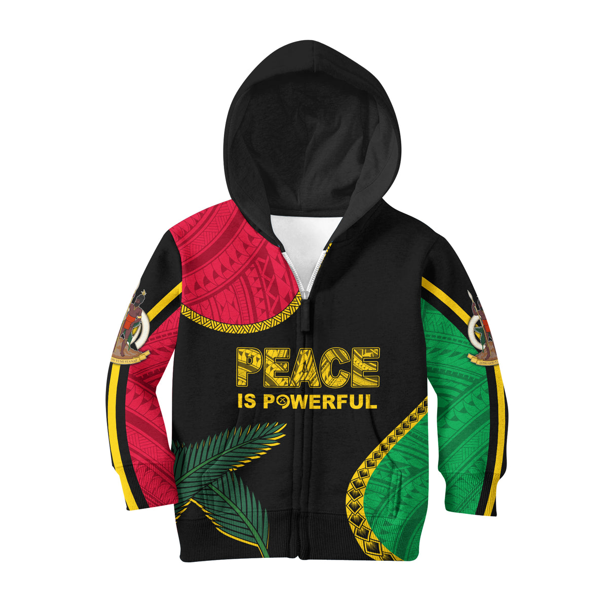 Vanuatu Father Lini Day Hoodie KID Simple Style LT7 - Polynesian Pride