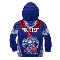 Personalised Toa Samoa Hoodie KID Ulafala Style Samoa Warriors LT7 - Polynesian Pride