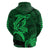 Custom Hawaii Hoodie Shark and Turtle Mix Kakau Green LT9 - Polynesian Pride