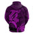 Hawaii Hoodie Shark and Turtle Mix Kakau Purple LT9 - Polynesian Pride