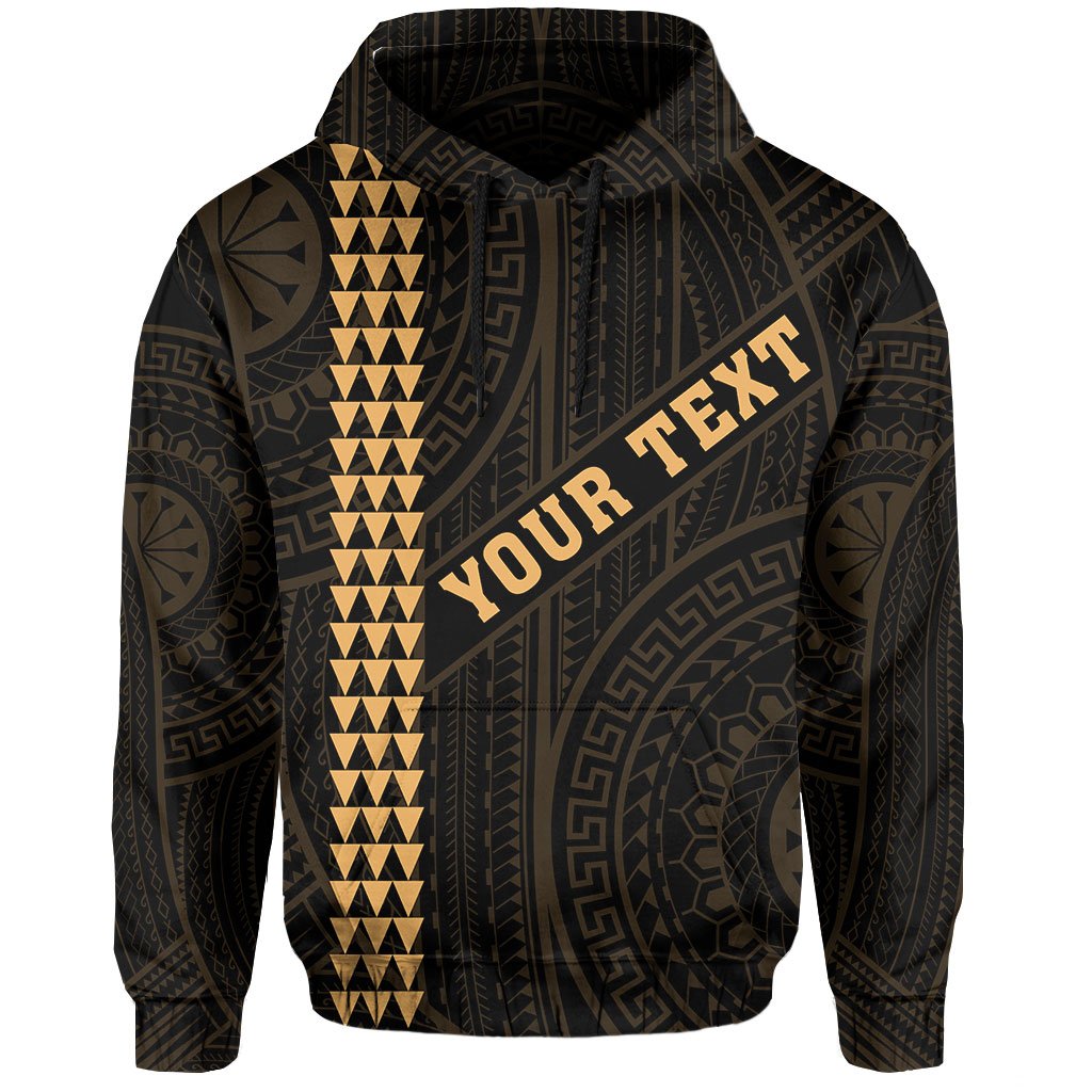 Polynesian Kakau Turtle OHANA Map of Hawaii Custom Hoodie - Polynesian Pride